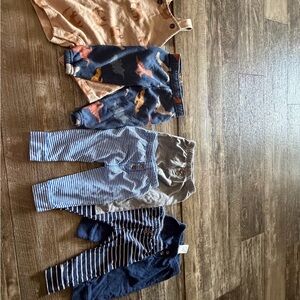 Kids Navy and Gray Striped Bottoms Pack - Brand Not Visible